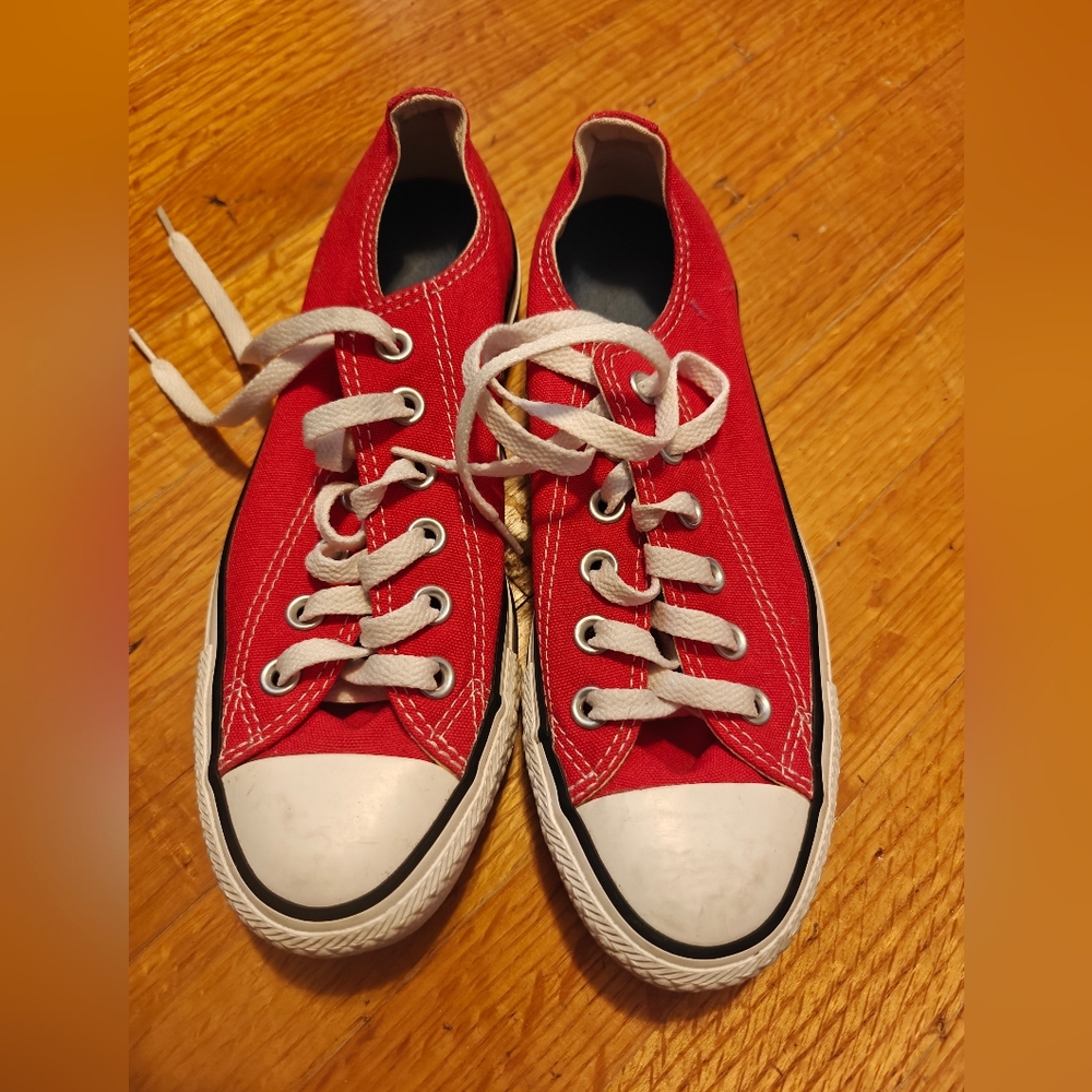 Converse Red and White Classic Chuck Taylor Sneakers